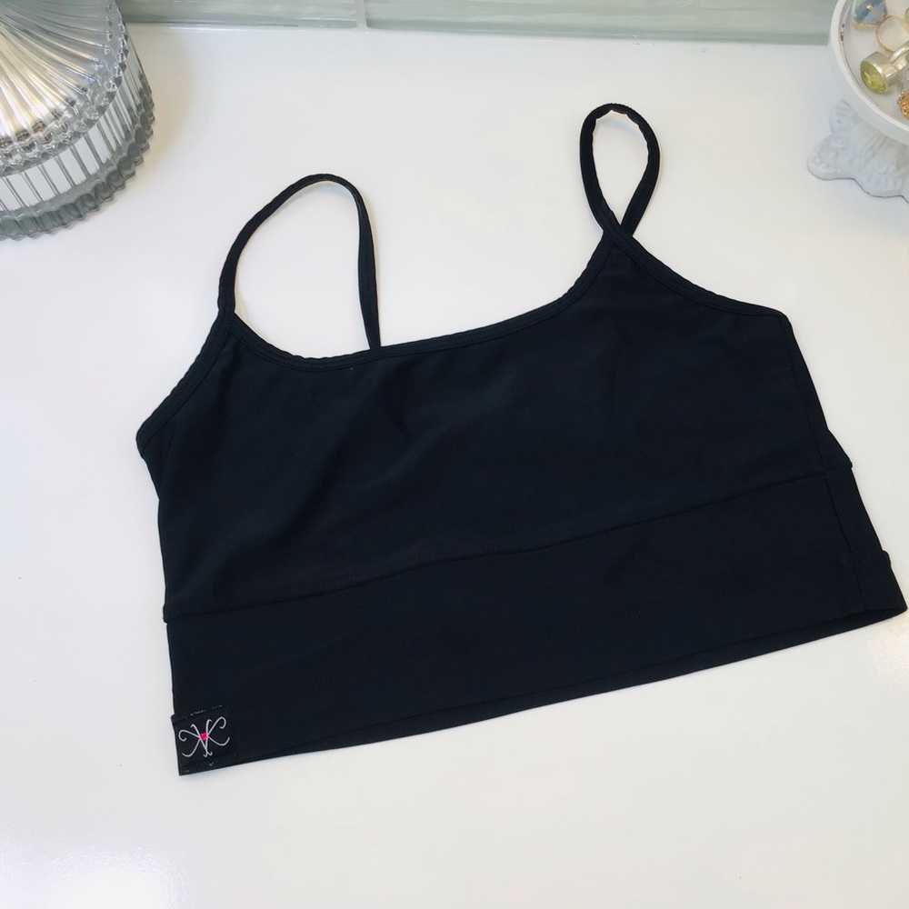 Kandi Kouture Classic Black Dance Cami Sz S NEW!